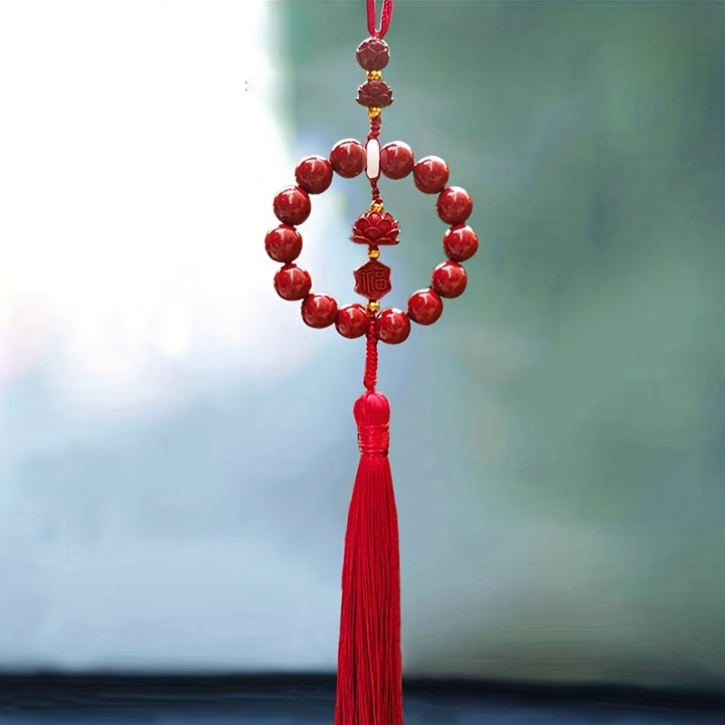 High-End Lotus Design Car Pendant for Rearview Mirrors